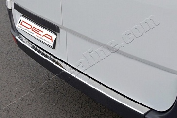 Порог заднего бампера для Mercedes Sprinter W 906 из нержавеющей стали, Матированный - Автобусные решения ИДЕА