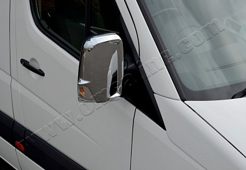 Накладки на зеркала (Abs-хром) для Mercedes Sprinter W 906 - Автобусные решения ИДЕА